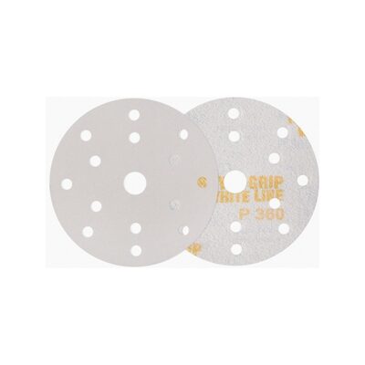 Indasa USA,Inc. 61-180 Rhynogrip White Line Abrasive Solid Disc, 6 in Dia, 180 Grit