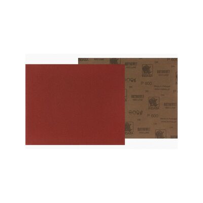 Indasa USA,Inc. Medallion 7-1500 Rhynowet Red Line XL Half Sanding Sheet, 9 in L x 5-1/2 in W, 1500 Grit
