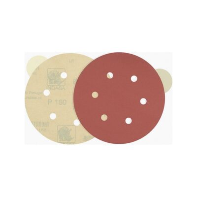 Indasa USA,Inc. Medallion 800-36E Rhynostick Red Line XL Abrasive Solid Disc, 8 in Dia, 36 Grit
