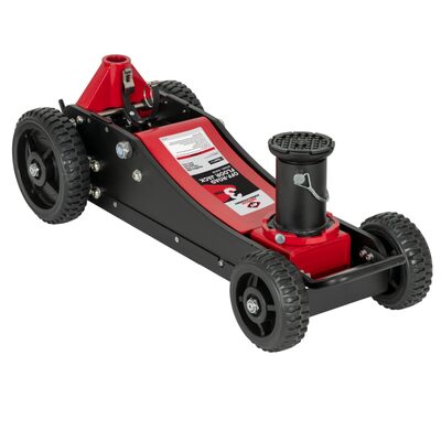 American Forge & Foundry Off Road Service Jack - 3 Ton Aluminum /  Steel Hybrid - Double Pump - Min H 5.9" to 28.74" Max H