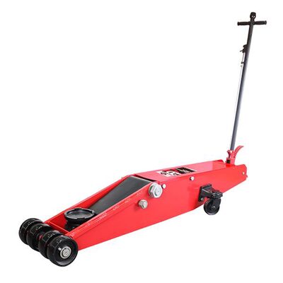 American Forge & Foundry Service Jack - 20 Ton Capacity - Long Chassis - Manual - 7.5" Min H to 26.375" Max H - Heavy Duty