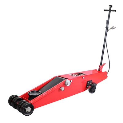 American Forge & Foundry Service Jack - 20 Ton Capacity - Long Chassis - Air Assist/Manual - 7.5" Min H to 26.375" Max H - Heavy Duty