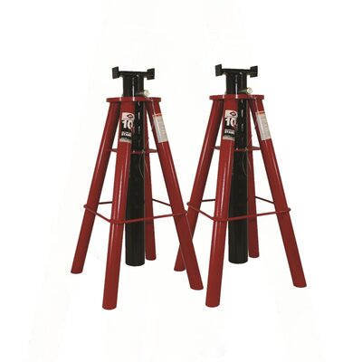 American Forge & Foundry Jack Stands - 10 Ton Capacity - Pin Style - High Lift - Pair