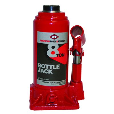 American Forge & Foundry Bottle Jack - 8 Ton Capacity - Manual - Heavy Duty