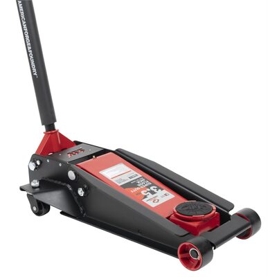 American Forge & Foundry Service Jack - 3.5 Ton Capacity - Lightning Lift - Short Chassis - 2 pc Handle - 4" Min H to 20.5" Max H - SUPER DUTY