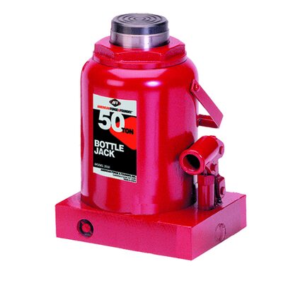 American Forge & Foundry Bottle Jack - 50 Ton Capacity - Manual - Heavy Duty