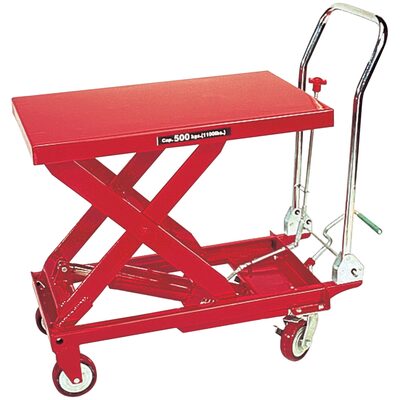 American Forge & Foundry Table Lift Cart - Hydraulic - 1,100 Lbs. Capacity