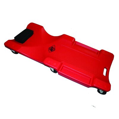 American Forge & Foundry Mechanic's Creeper - High Density Polyethylene - Padded Vinyl Headrest - 6 Wheel - 300 Lbs. Capacity
