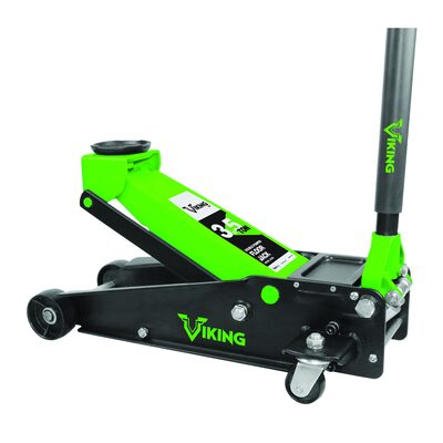 Viking by American Forge & Foundry Viking by AFF - Floor Jack - 3.5 Ton Capacity - Double Pump - Short Chassis - 2 pc Handle - 5.2" Min H to 21" Max H