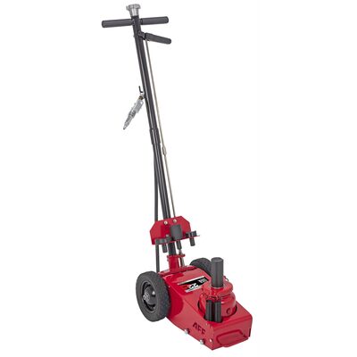 American Forge & Foundry Axle Jack - 22 Ton Capacity - Air/Hydraulic - Spring Return - w/ 3 pc Ext Kit & 2 pc Handle