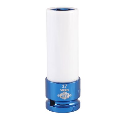American Forge & Foundry Mag Wheel Protective Deep Impact Socket - 1/2" Drive - 17mm