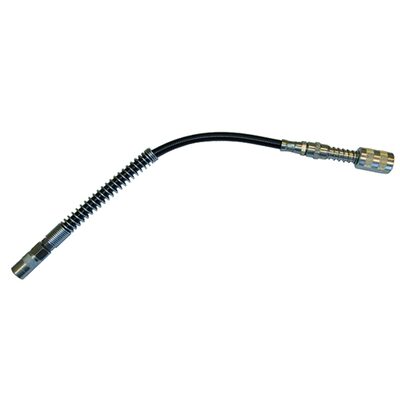 American Forge & Foundry Grease Gun Whip Hose w/ Quick Disconnect - 12" Length - 3,500 PSI Working Strength - 1/8" NPT