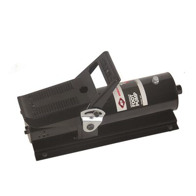 American Forge & Foundry Foot Operated Pump - Air/Hydraulic -Max Working Pressure: 10,000 PSI - Usable Oil Capacity: 16 cu in - Output Port Thread (Oil): 1/4" - 18NPTF - Input Port Thread (Air): 1/4" - 18NPT