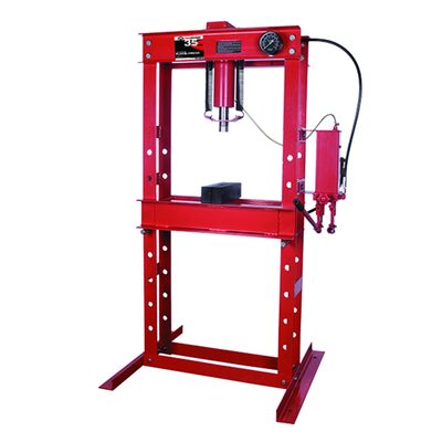 American Forge & Foundry Shop Press - 35 Ton Capacity - Air/Manual 2 Speed Pump w/ Hydraulic Ram