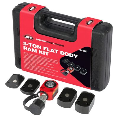 American Forge & Foundry 5-ton Flat Body Ram Kit with Magnetic Adapters