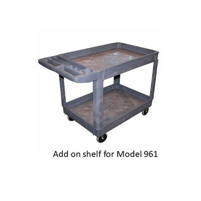 American Forge & Foundry Shop Cart Shelf Add On Tray - 30" x 16" - Polypropylene - For AFF Model 961 Cart