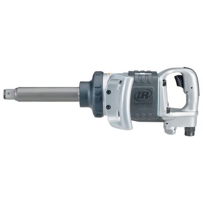 Ingersoll Rand 1 Inch Air Impact Wrench, 6 inch Extended Anvil, Heavy Duty, 1770 ft-lb Torque, Friction Ring-Thru-hole Retainer, D-handle Inside Trigger