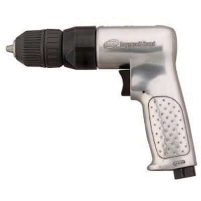 Ingersoll Rand 1/2" Pistol Grip Air Drill, Keyless Chuck, 500 RPM, 0.5 HP