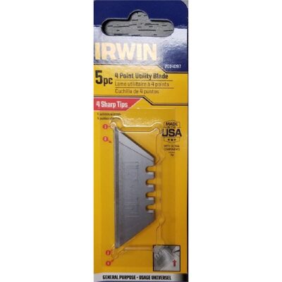 Irwin Industrial 5PK 4 POINT CARBON UTILITY BLADE
