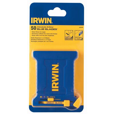 Irwin Industrial 50PK BI-METAL RAZOR BLADES "BLUE BLADE" 50 PK