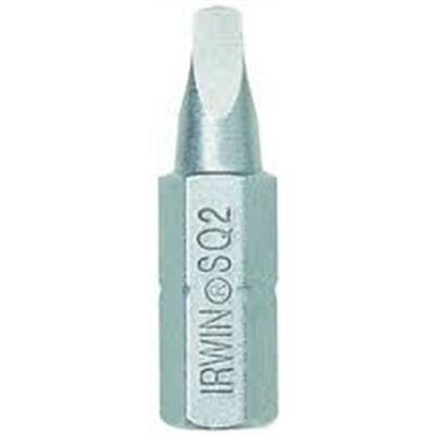 Irwin Industrial #2 Sq Rec Insert Bit 1" 2pc