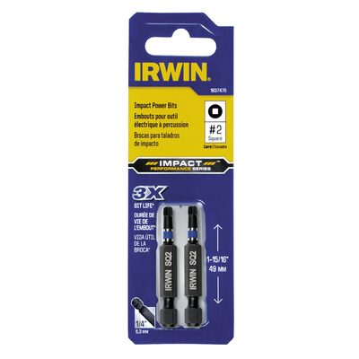 Irwin Industrial Phillips Impact Bit No. 2 Square