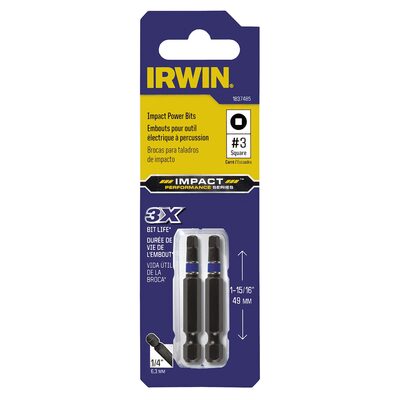 Irwin Industrial Impact Bit Phillips #3 Square