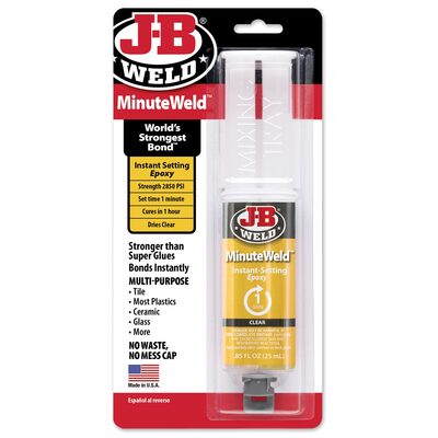 J B Weld J-B Weld 50101 MinuteWeld Epoxy Syringe - 25 ml.