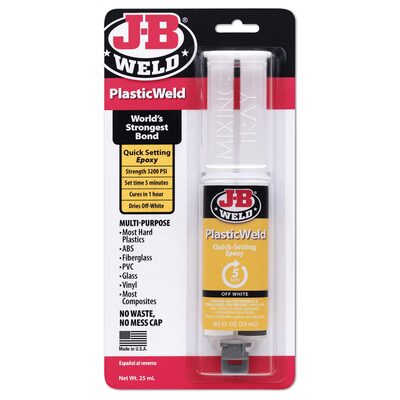 J B Weld J-B Weld 50132 PlasticWeld Quick-Setting Epoxy Syringe - 25 ml.