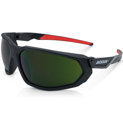 Jackson Safety Safety Glasses - HyperGuard F-Series - Shade 5.0 IR Lens - Black Full Frame - STA-CLEAR Anti-Fog