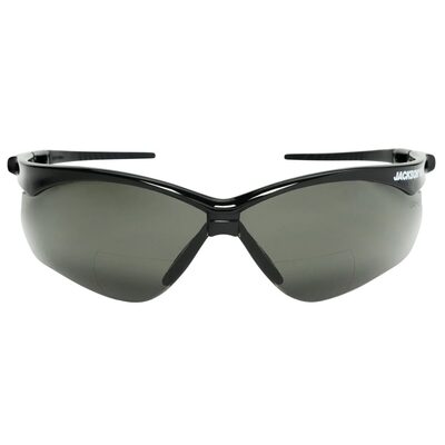 Jackson Safety Safety Glasses - SG Series - Smoke 2.5 Readers Lens - Black Frame - Hardcoat Anti-Scratch
