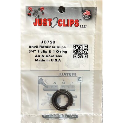 Just Clips Anvil Retainer 3/4 in. Clip Refill Kit (Pack of 5)