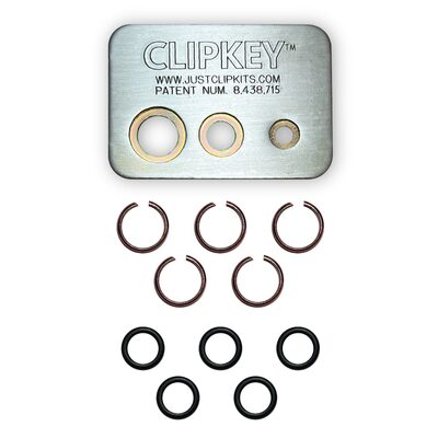 JUST CLIPS CLIPKEY SET WITH 5 SETS OF 1/2" FRICTION RINGS & O-RINGS
