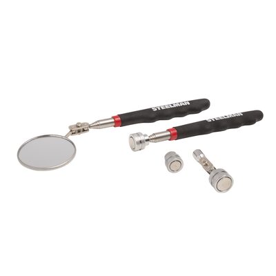 J S Products (steelman) 4-Piece Magnetic Pick Up and Inspection Tool Kit