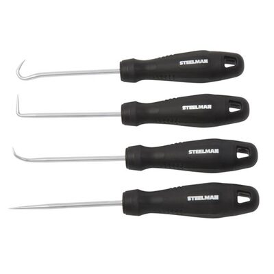 J S Products (steelman) 4-Piece Miniature Pick and Hook Set