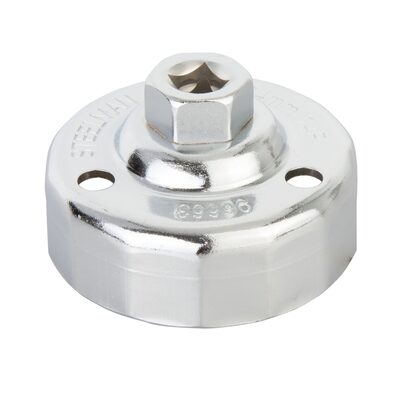 J S Products (steelman) Oil Filter Cap Wrench 64mm x 14 Flute, Chrome