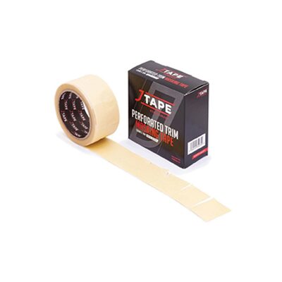 JTAPE Unlimited 1055.5010 Perforated Trim Masking Tape, 10 m L x 50 mm W x 0.265 in THK, Yellow