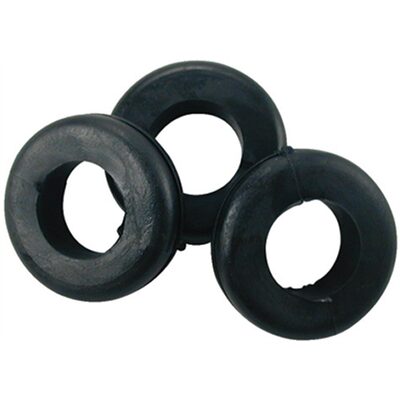 The Best Connection 1/2" MOUNTING HOLE BLACK VINYL GROMMET 11 PCS