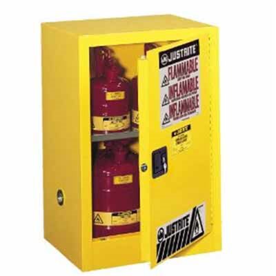 Justrite Mfg. Co. 12G Flame Safe Cabinet Yellow