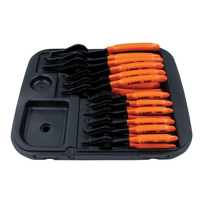 Lang Tools (Kastar) 3495 - 12-Pc. Combination Int/Ext Retaining Ring Pliers Set