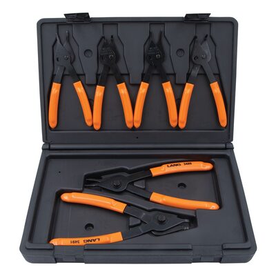 Lang Tools (Kastar) 3497 - 6-Pc. Combination Int/Ext Retaining Ring Pliers Set