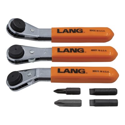 Lang Tools (Kastar) 5278 - 7-PC. Ratcheting Screwdriver Bit Wrench Set