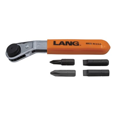 Lang Tools (Kastar) 5345 - 5-PC. Reverse Offset Ratcheting Screwdriver Bit Wrench Set