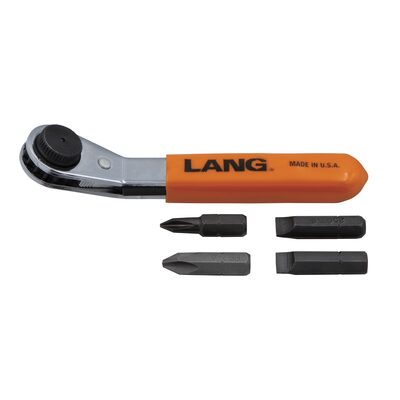 Lang Tools (Kastar) 5370 - 5-PC. Offset Ratcheting Screwdriver Bit Wrench Set