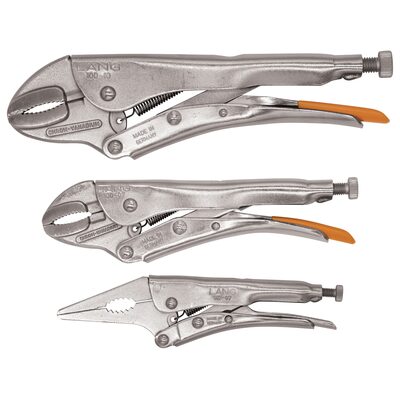 Lang Tools (Kastar) 3pc Common Locking Pliers Set