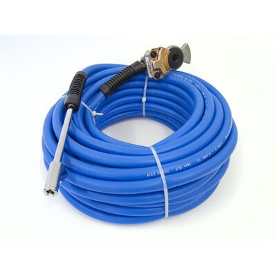 Ken-tool Premium Reinforced Hybrid Air Hose - 100 Ft, 1/4" Brass Male Fitting, Max Pressure: 300 PSI, 3/8" I.D.