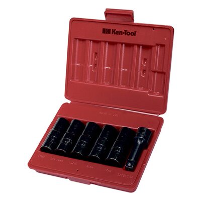 Ken-tool 6 PC DOUBLE DUTY FLIP SOCKET SET