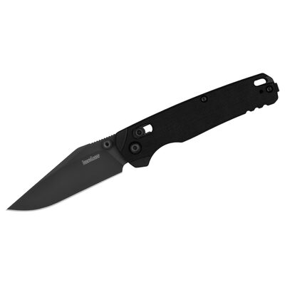Kershaw Bel Air Clip Point Manual Folding Pocket Knife with MagnaCut Blade and G10 Handle - Black