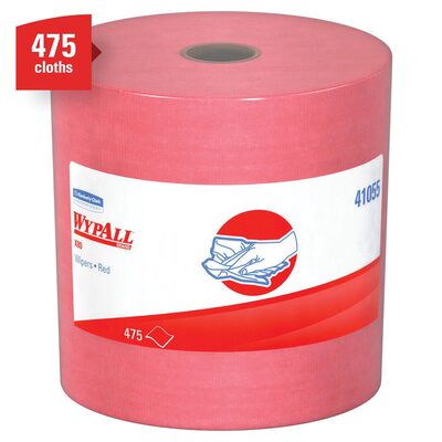 Kimberly-Clark WYPALL X80 SHOPPRO TOWELS ORANGE 475 ROLL