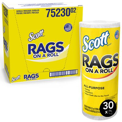 Kimberly-Clark WHITE SHOP TOWELL ON ROLL